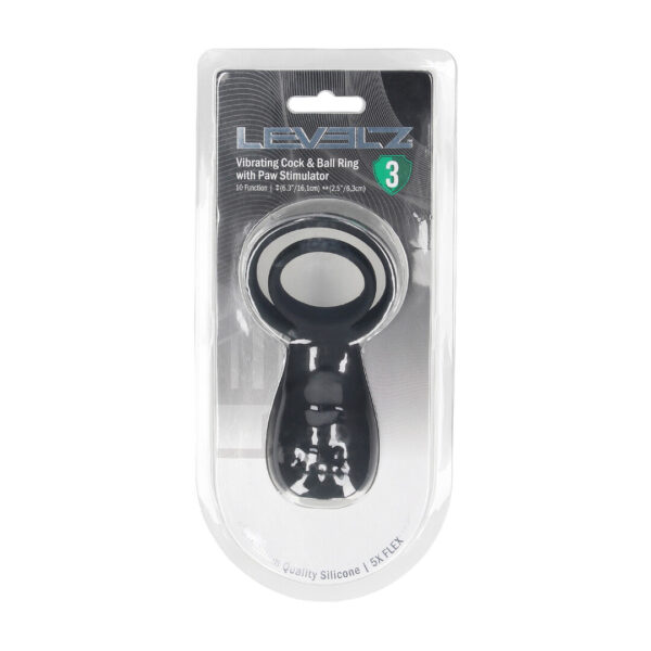 Levelz Vibrationsring für Penis und Hoden mit Pfotenstimulator