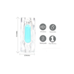 Vibrierender Masturbator mit 10 Modi – CLEAR – Bild 2