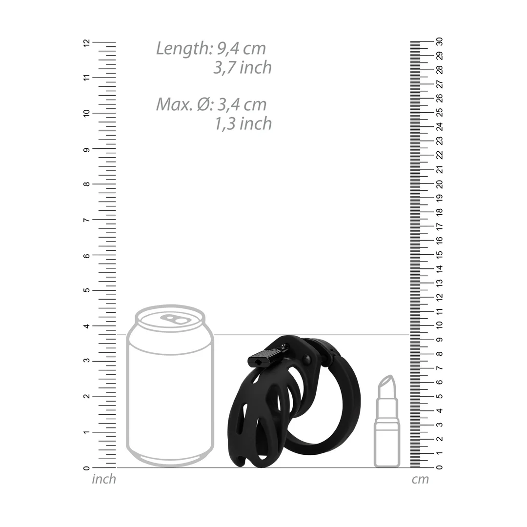 ManCage Model 24 Keuschheitskäfig 9 cm, schwarz – Bild 5