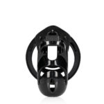 Keuschheitskäfig mit verstellbaren Ringen – Schwarz – Bild 2