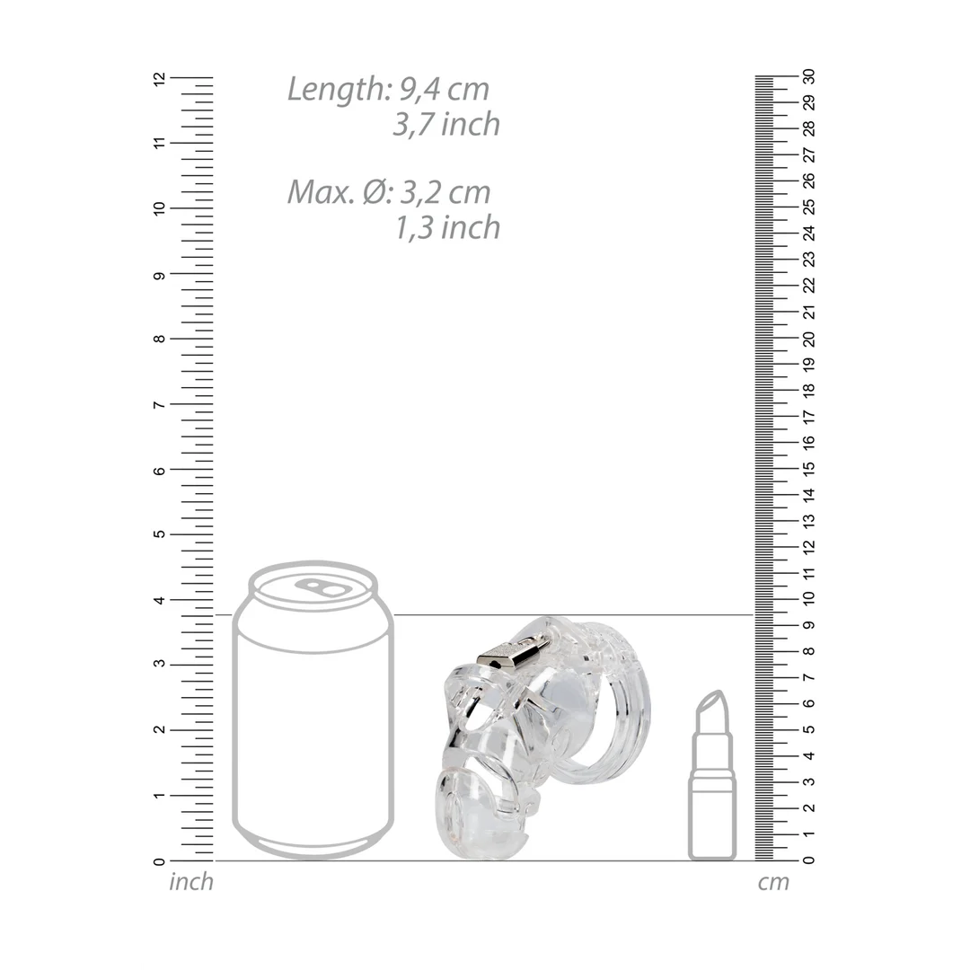 Keuschheitskäfig mit verstellbaren Ringen – Schwarz – Bild 11