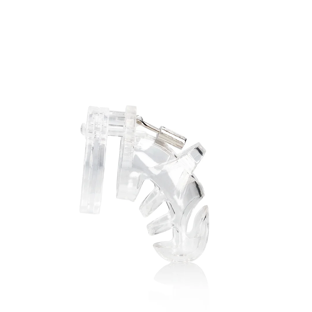 Keuschheitskäfig mit verstellbaren Ringen – Schwarz – Bild 9