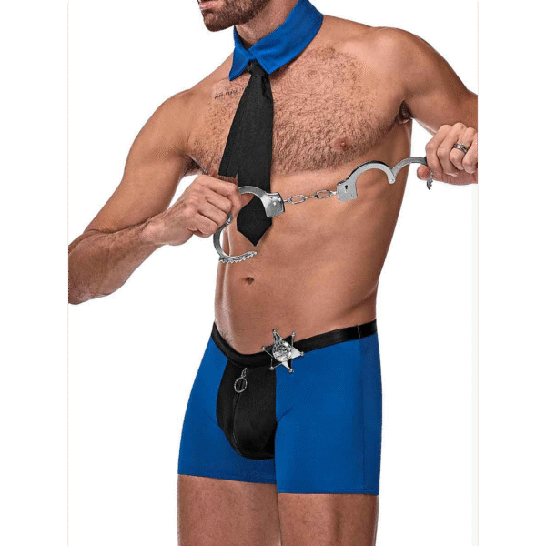 Officer Kostüm für Rollenspiele mit markanten Details – Male Power