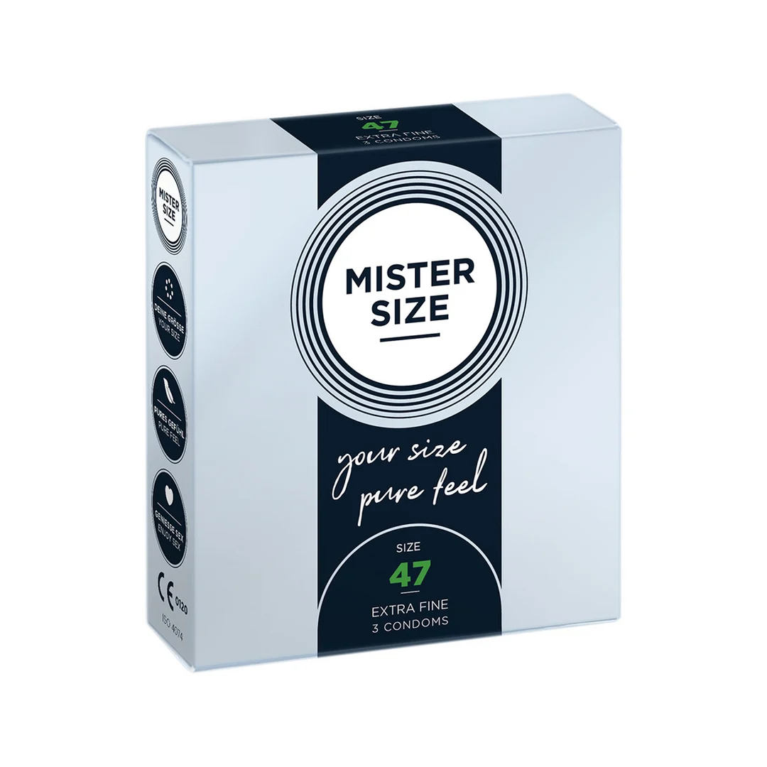 Mister Size Pure Feel Kondome, 47 mm, 3 Stück – Bild 2