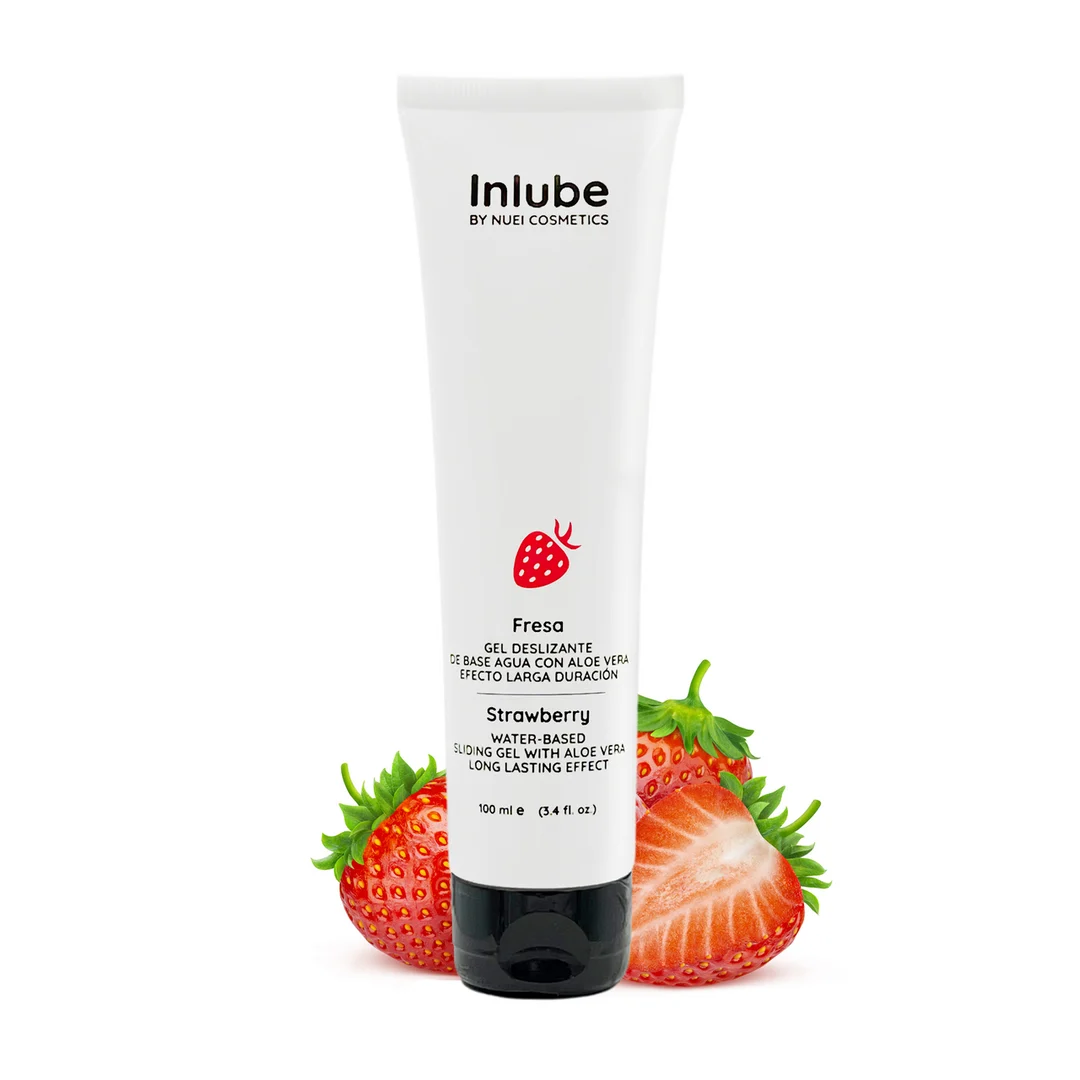 Nuei wasserbasiertes Gleitgel mit Erdbeergeschmack, 100 ml – Bild 2