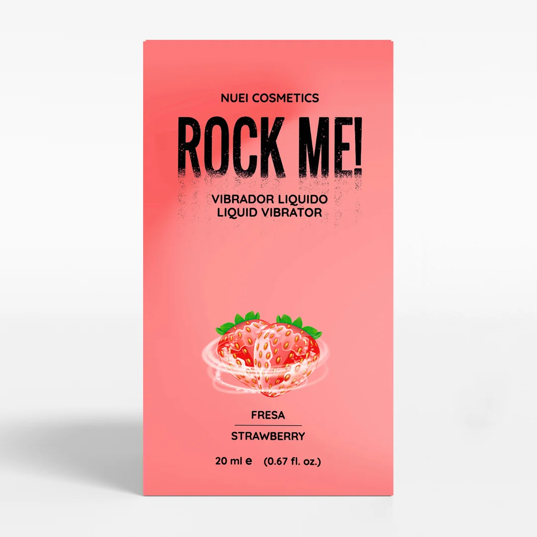 NU89047-2 Nuei Rock Me! flüssiger Vibratorgel mit Erdbeere, 20 ml – Bild 1