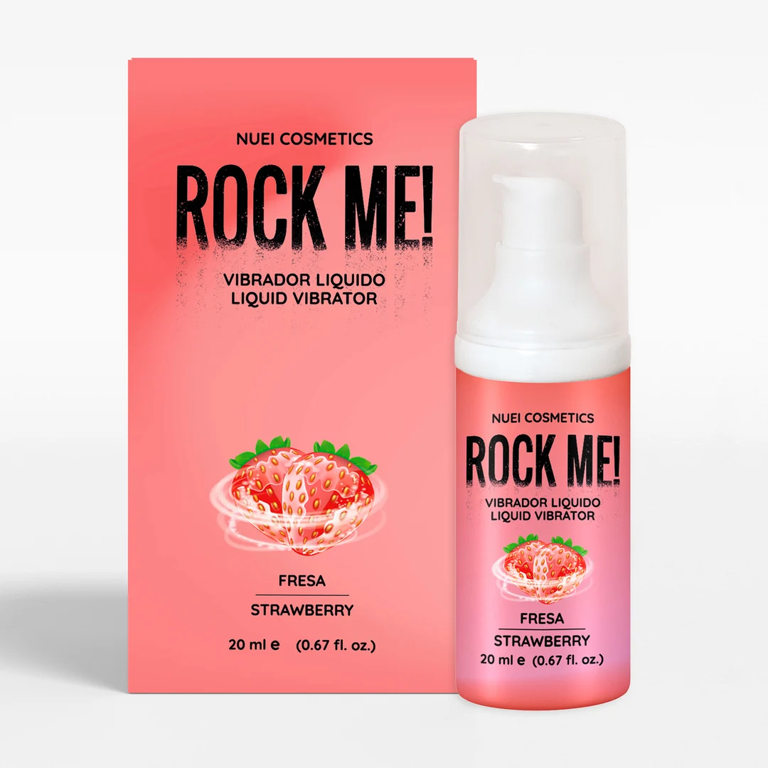 Nuei Rock Me! flüssiger Vibratorgel mit Erdbeere, 20 ml – Bild 3