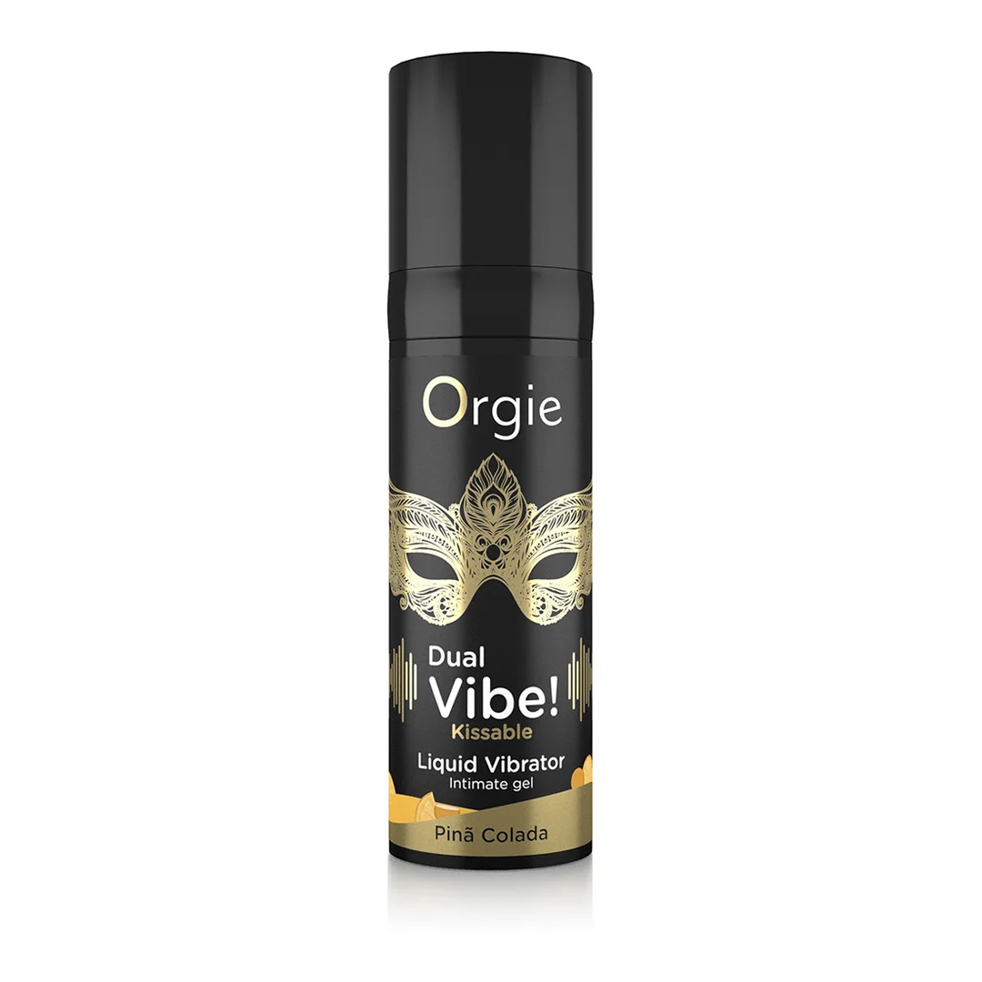 Orgie Dual Vibe! küssbares flüssiges Vibratorgel Pina Colada 15 ml – Bild 4
