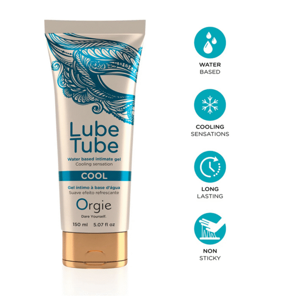 Orgie Lube Tube Cool Gleitgel auf Wasserbasis, 150 ml