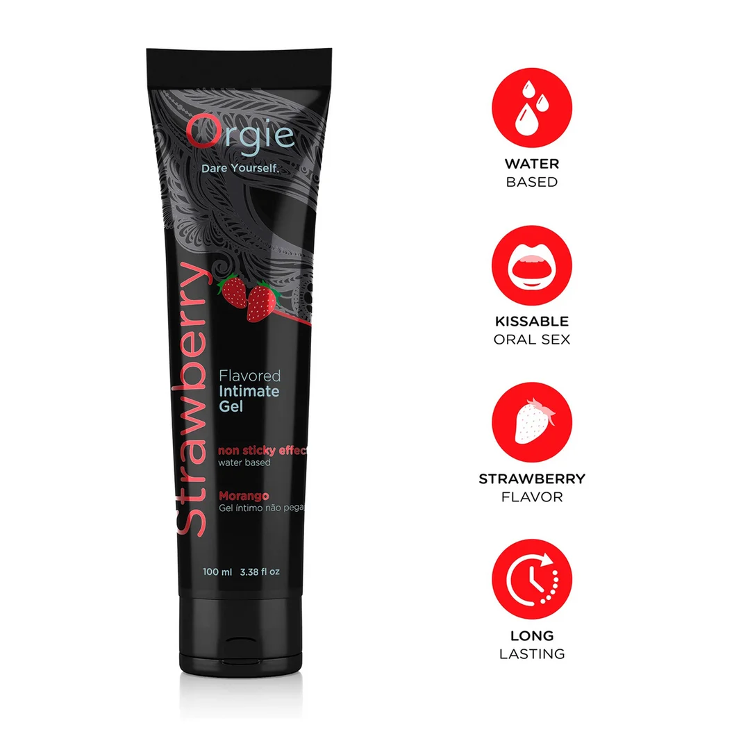 OR-21104-11 Orgie Lube Tube Erdbeer Gleitgel auf Wasserbasis, 100 ml – Bild 1