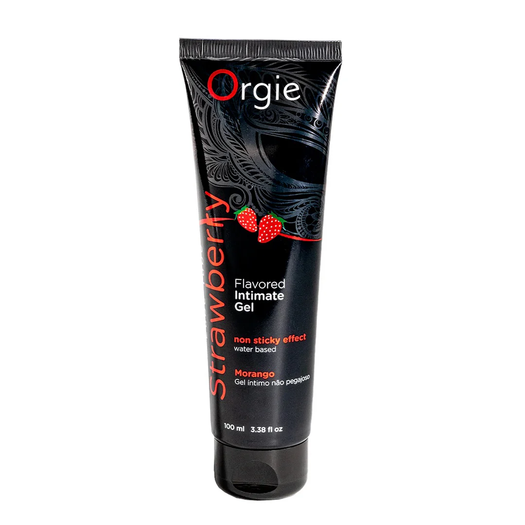 Orgie Lube Tube Erdbeer Gleitgel auf Wasserbasis, 100 ml – Bild 2