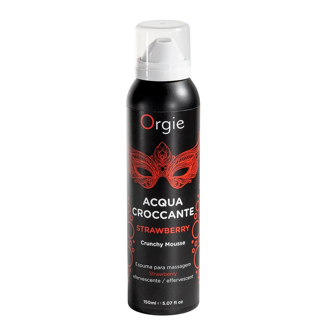Orgie Acqua Crocante prickelnder Massageschaum mit Erdbeerduft, 150 ml – Bild 2