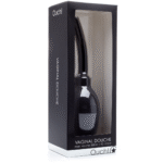 Analdusche – ergonomische Anal und Vaginaldusche mit weicher Kanüle – Ouch! by Shots – Schwarz