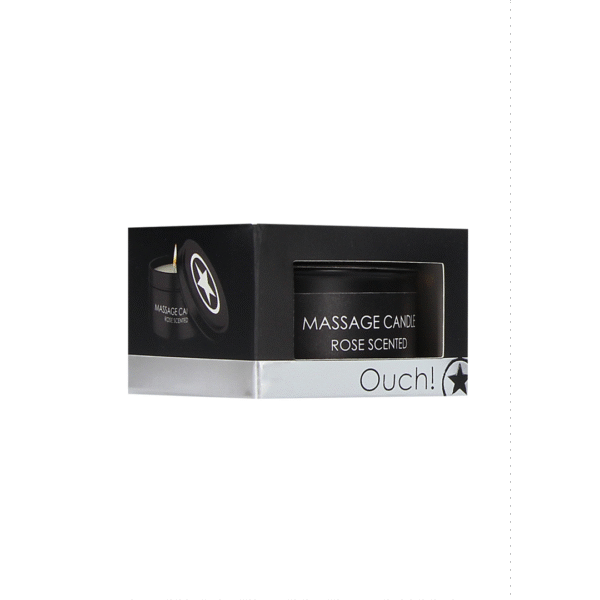 Ouch! Massagekerze mit Rosenduft