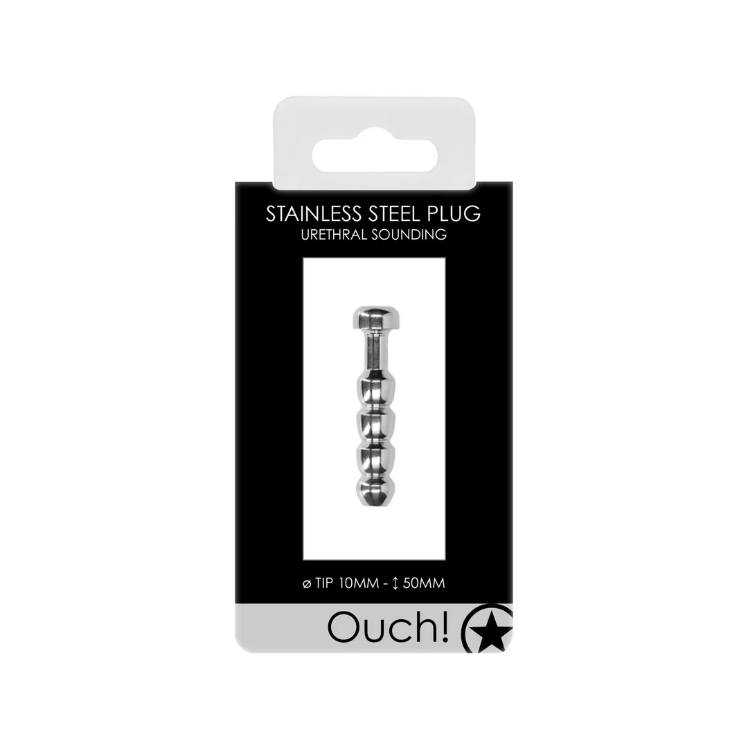 OU612-2 Penisplug mit Rillen – 0.4 / 10 mm – Bild 1