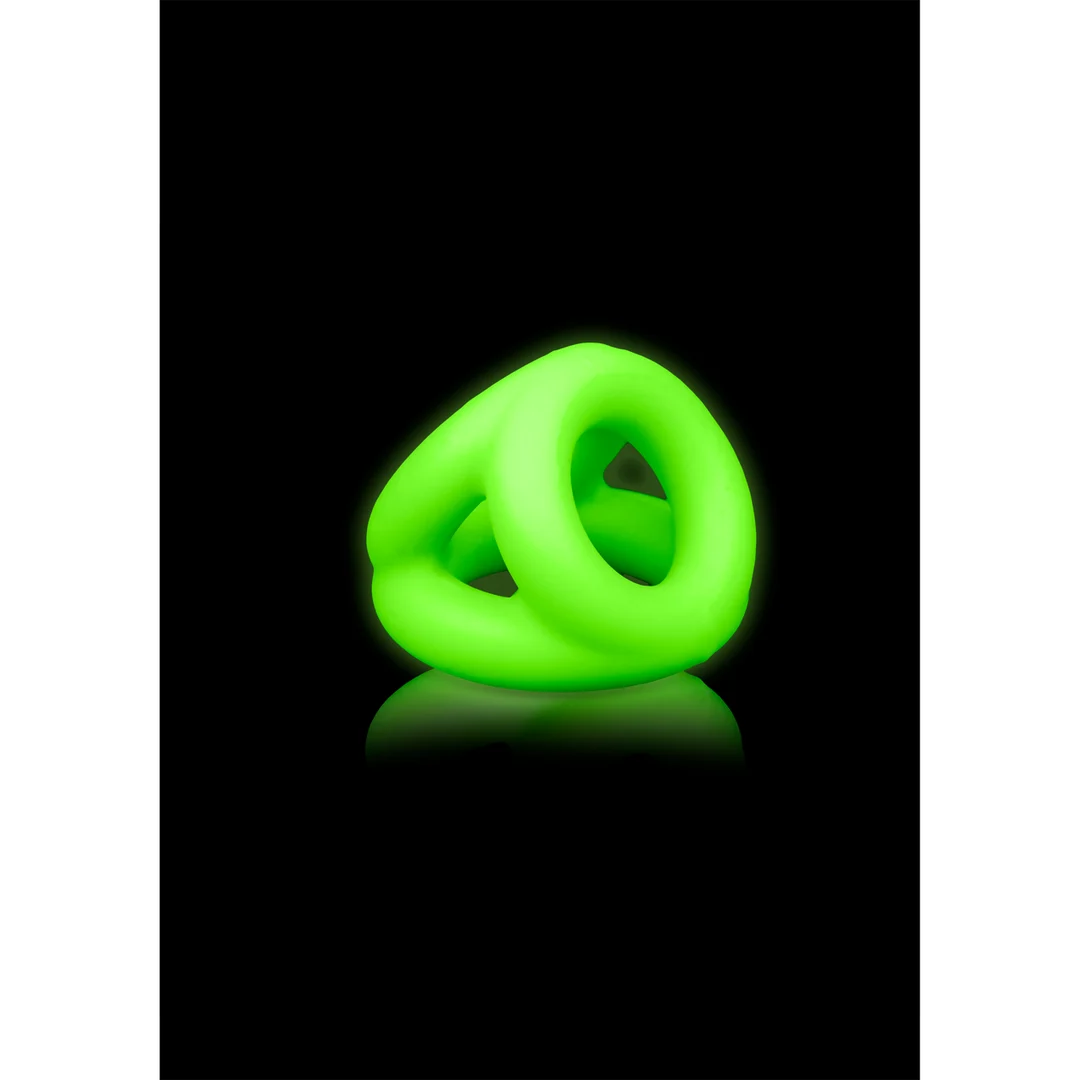 Ouch! Glow in the Dark Cockring mit Hodenband – Bild 5