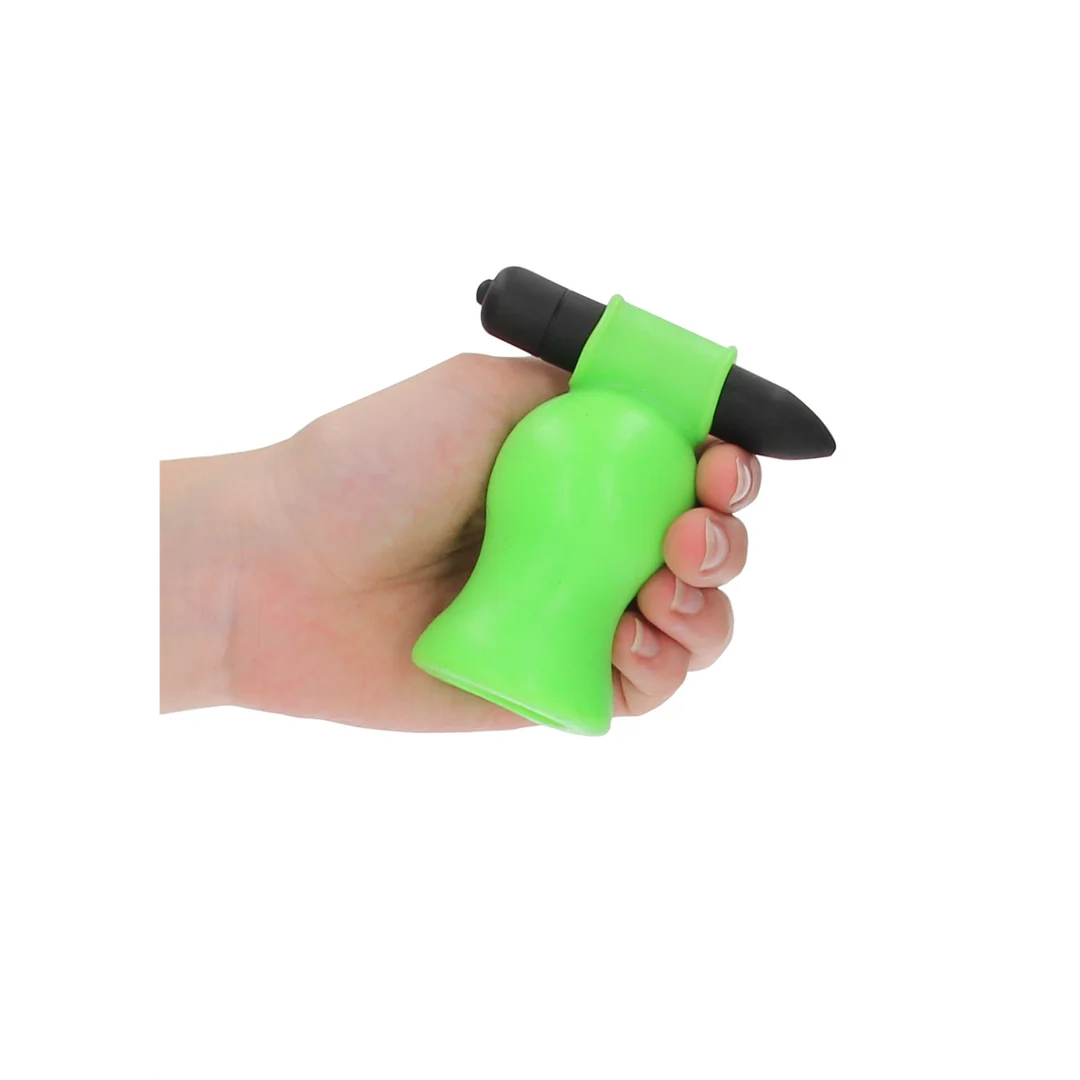 Ouch! Glow in the Dark vibrierender Masturbator in Kopfform – Bild 5