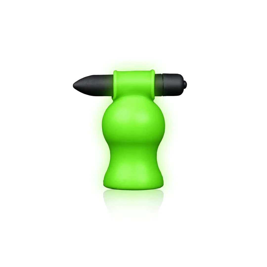 Ouch! Glow in the Dark vibrierender Masturbator in Kopfform – Bild 3