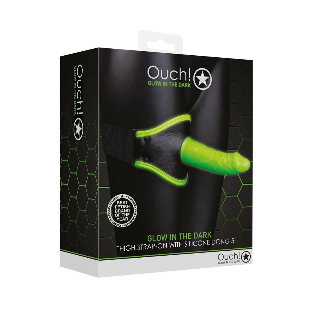 OU769GLO-2 Strap on Harness mit verstellbarem Gurt – Glow in the Dark – Bild 1
