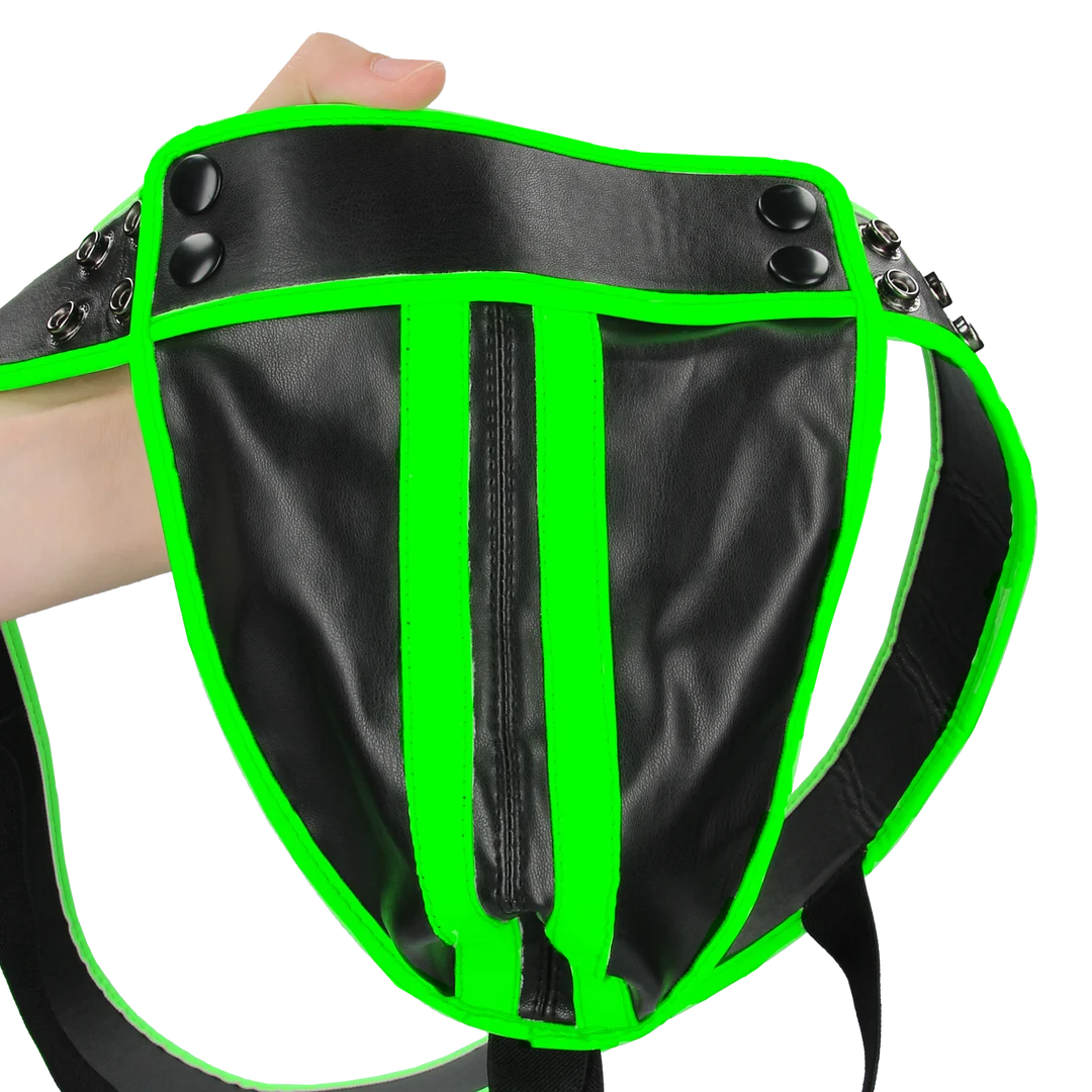 Glow in the Dark Jockstrap, sexy Herrenunterwäsche mit Bondage Flair – Ouch! – Bild 6