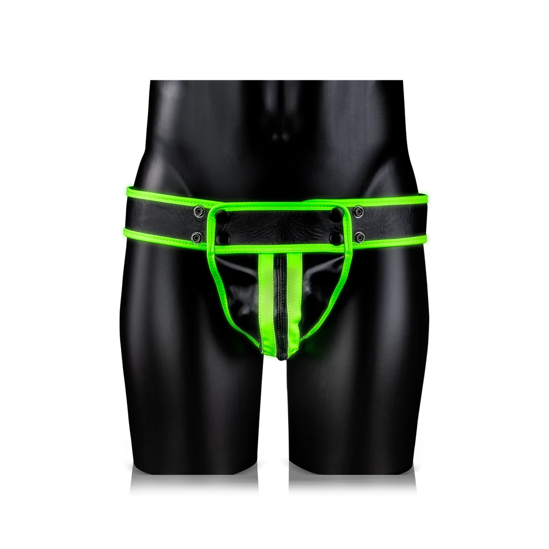 Glow in the Dark Jockstrap, sexy Herrenunterwäsche mit Bondage Flair – Ouch! – Bild 10