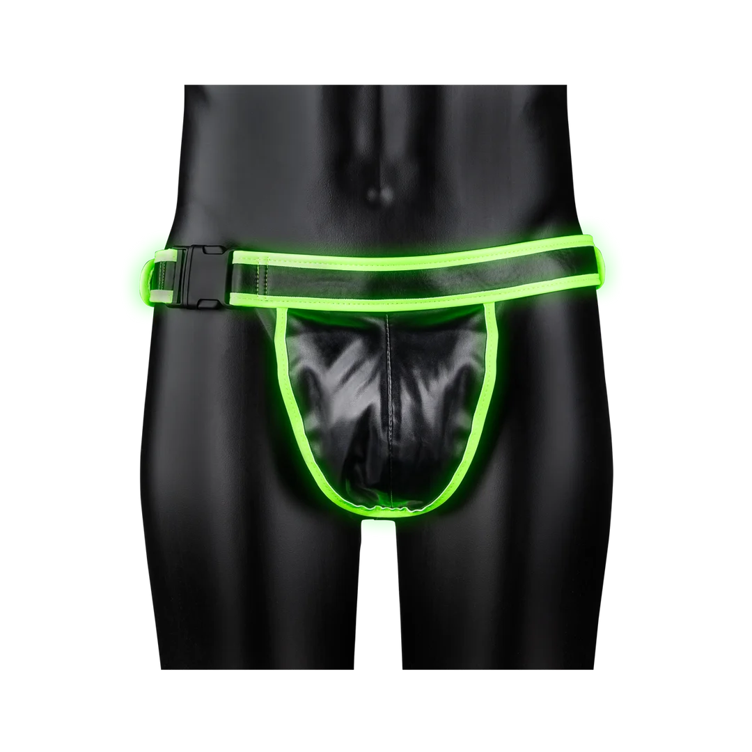 Ouch! Glow in the Dark Jockstrap mit Schnalle L/XL – Bild 4