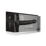 Ouch! Twisted Hollow Strap On 20 cm schwarz