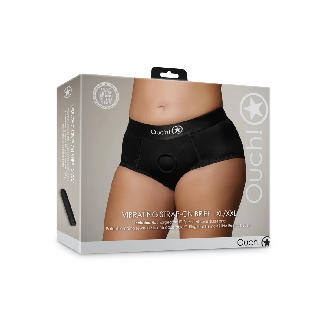 Bulletvibrator mit 10 Stufen – Vibrations Strap on Boxershorts Ouch! by Shots – Bild 7