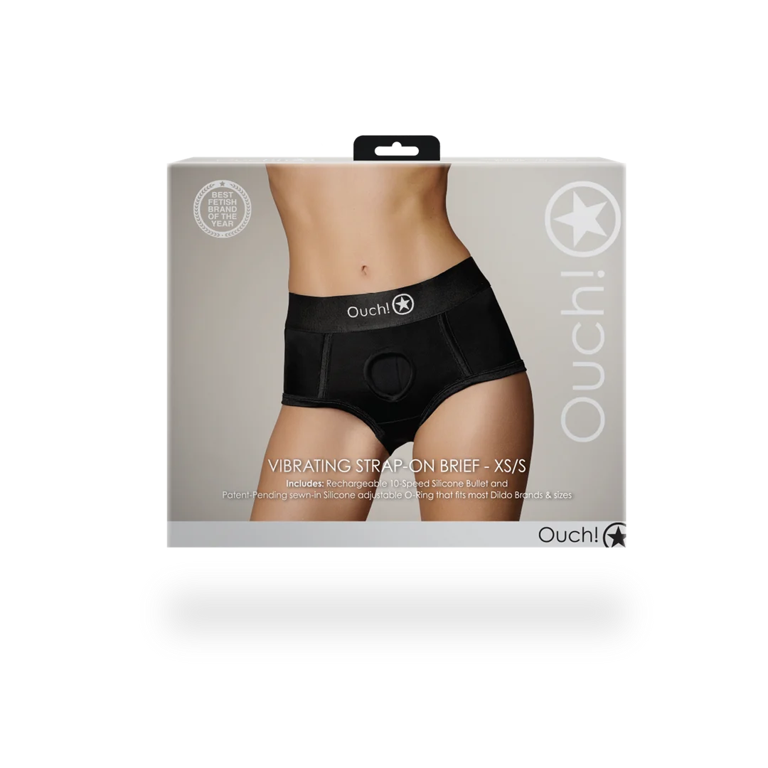 Bulletvibrator mit 10 Stufen – Vibrations Strap on Boxershorts Ouch! by Shots – Bild 14