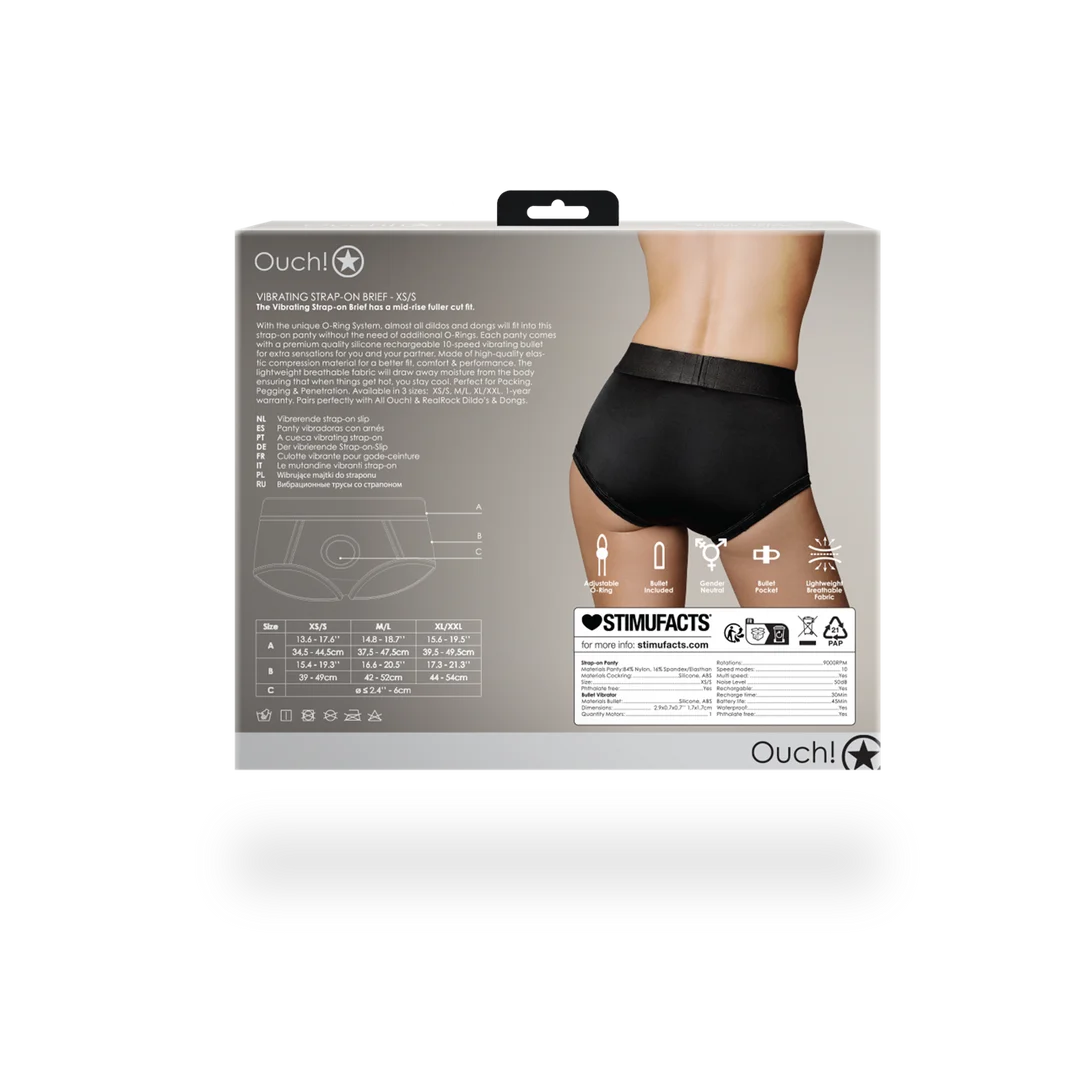 Bulletvibrator mit 10 Stufen – Vibrations Strap on Boxershorts Ouch! by Shots – Bild 15