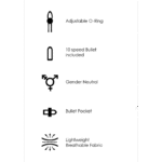 Bulletvibrator mit 10 Stufen – Schwarz Ouch! by Shots – Bild 18