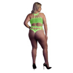 Neongrüner Body mit griechischem Ausschnitt – Bild 8