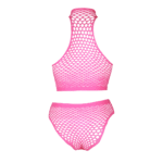 Neongrünes Set mit Rollkragen und Slip – Bild 24