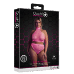 Neongrünes Set mit Rollkragen und Slip – Bild 19