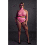 Neongrünes Set mit Rollkragen und Slip – Bild 21