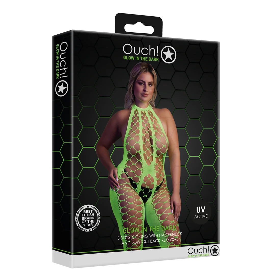 Neonpinker Netzbody mit Neckholder – Bild 13