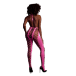 Neonpinker Netzbody mit Neckholder – Bild 2