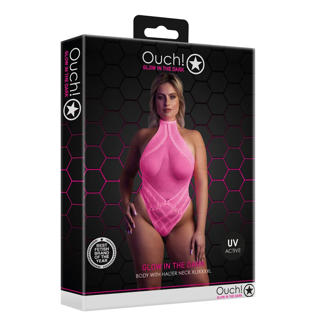 Neonpinker Body mit Neckholder – Bild 13