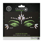 Ouch! Körper Schmucksticker mit Leuchteffekt für das Gesicht