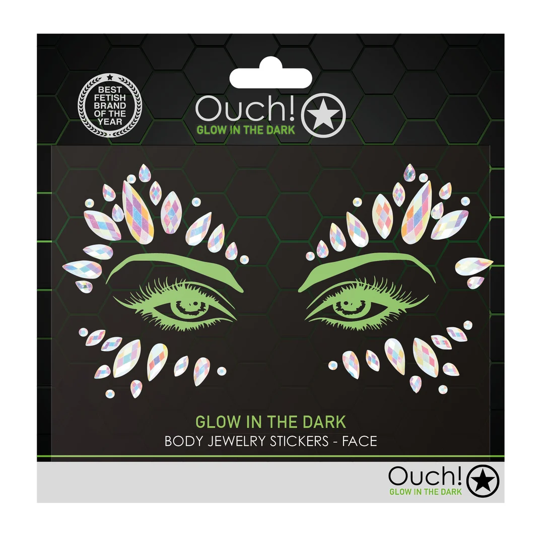 Körperschmuck Sticker für das Gesicht von Ouch! by Shots – Bild 1