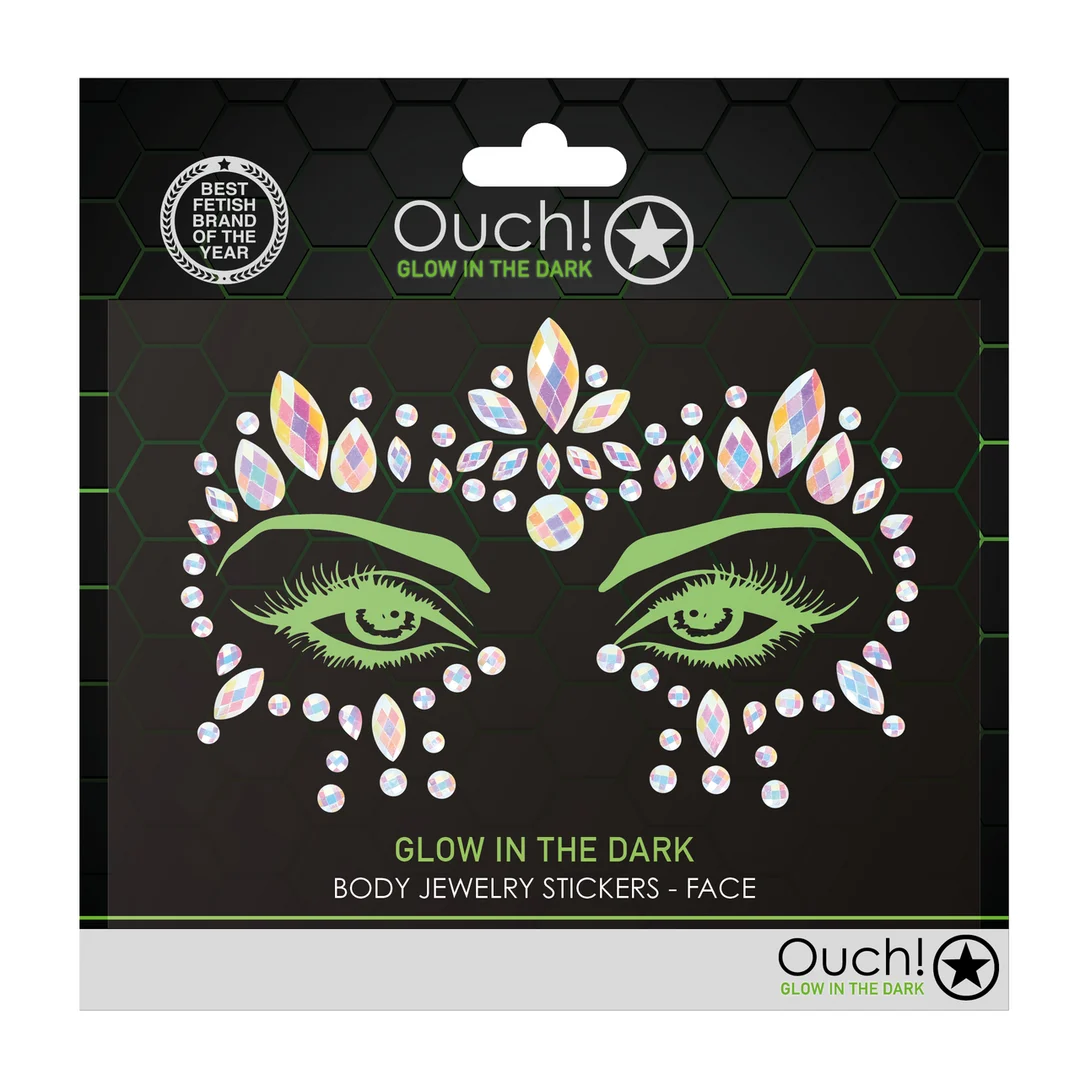 Körperschmuck Sticker für das Gesicht von Ouch! by Shots – Bild 1