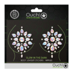 Ouch! by Shots Brustwarzensticker mit Leuchteffekt im Dunkeln