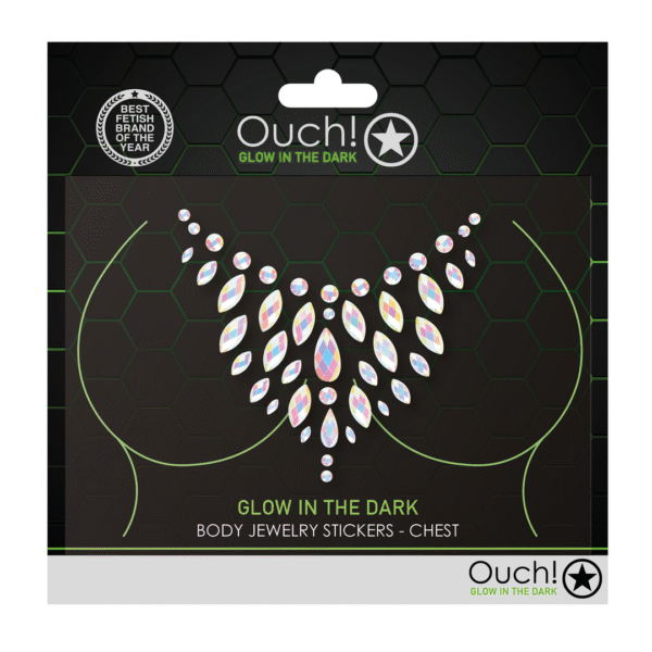 Ouch! by Shots leuchtende Brust Sticker