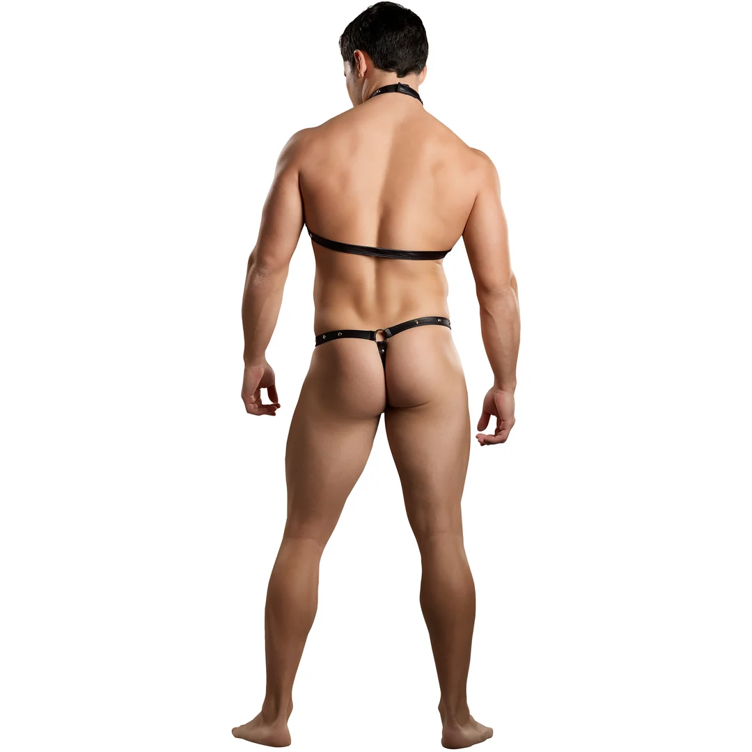 Herrenstring mit Harness und Choker für einen aufregenden Look – Male Power – Bild 3