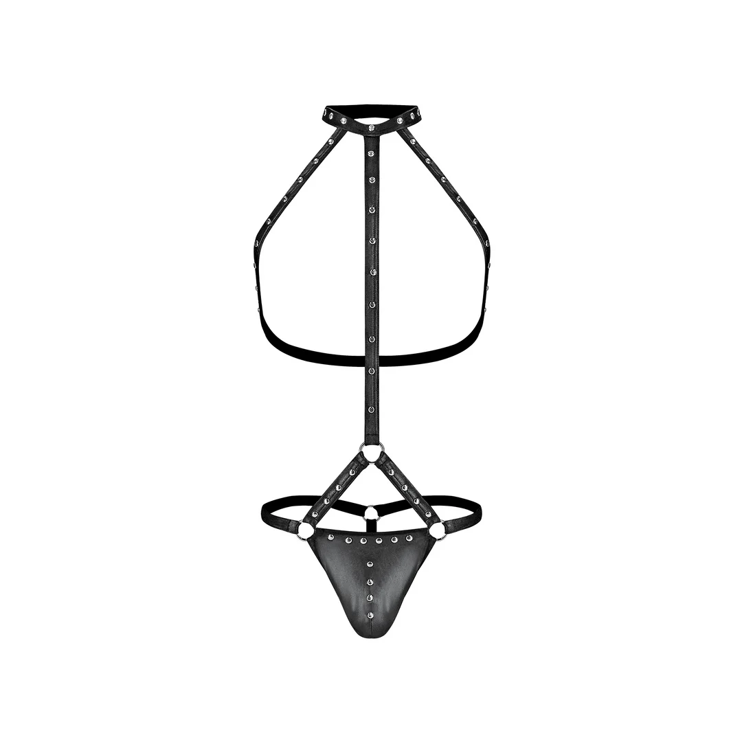 Herrenstring mit Harness und Choker für einen aufregenden Look – Male Power – Bild 10