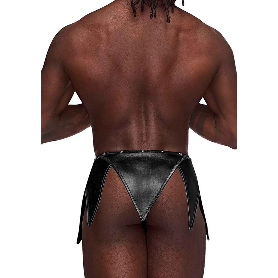 PAK156BKLX_1 Eros Gladiator Kilt mit befestigtem String – Bild 1