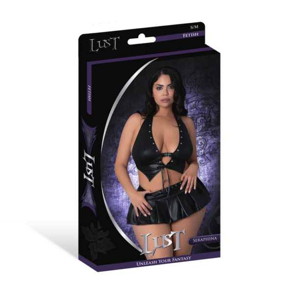 Seraphina Neckholder Top mit Rock und G String