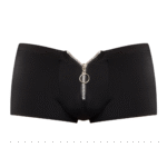 Male Power Shorts mit Reißverschluss und rotem Cockring – Bild 7