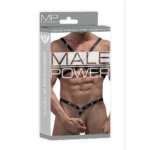 Bondage Harness in Einheitsgröße mit verstellbaren Ringen für Männer von Male Power