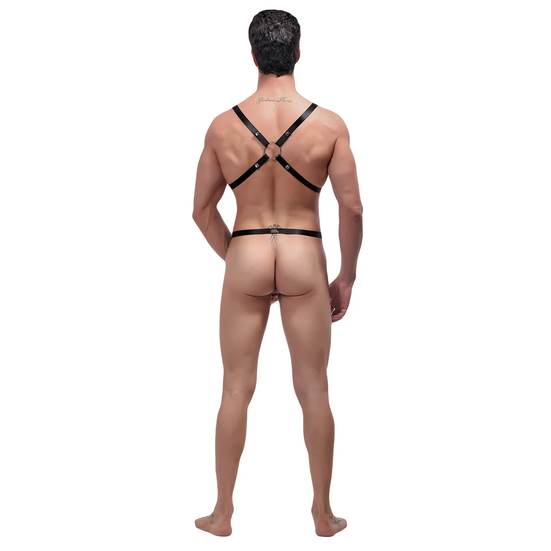Bondage Harness in Einheitsgröße mit verstellbaren Ringen für Männer von Male Power – Bild 3